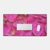 Pink Hydrangea Blume Petals Desk Mat Schreibtischunterlage (Tastatur & Maus)