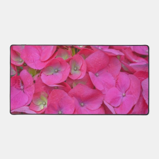 Pink Hydrangea Blume Petals Desk Mat Schreibtischunterlage (Vorderseite)