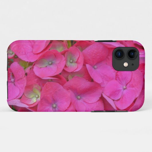 Pink Hydrangea Blume Petals Phone Case (Rückseite (Horizontal))
