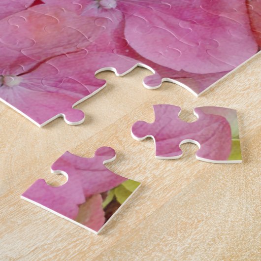 Pink Hydrangea Blume Puzzle (Seite)