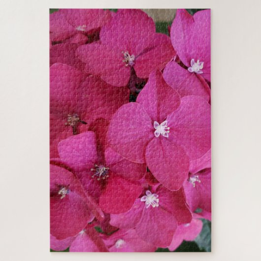 Pink Hydrangea Blume Puzzle (Vertikal)