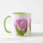 Pink-Hydrangea-Blume Tasse (Links)