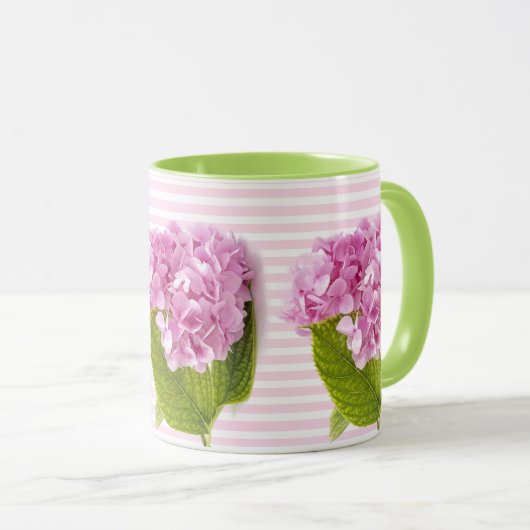 Pink-Hydrangea-Blume Tasse (VorderseiteRechts)