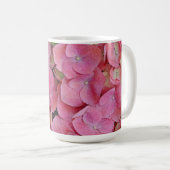Pink Hydrangea Blume Tasse (VorderseiteRechts)