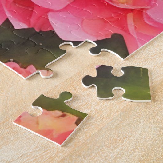 Pink Hydrangea Blume Wasserfarben Kunst Puzzle (Seite)