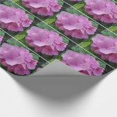 Pink Hydrangea Blume Wrapping Paper Geschenkpapier (Ecke)