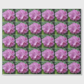 Pink Hydrangea Blume Wrapping Paper Geschenkpapier (Flach)