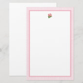 Pink Hydrangea Briefpapier (Vorne/Hinten)