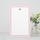 Pink Hydrangea Briefpapier (Stehend Vorderseite)