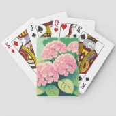 Pink Hydrangea Bush Spielkarten (Rückseite)
