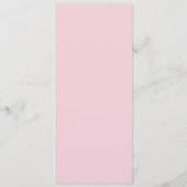 Pink Hydrangea Classic Menükarte (Rückseite)