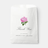 Pink Hydrangea Elegant Baby Boy Dusche Geschenktütchen (Vorderseite)