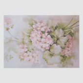 Pink Hydrangea Fairy Garden Floral Seidenpapier (Vorderseite)
