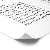 Pink Hydrangea Floral 16 Tische SITZENDE CHART Poster (Ecke)