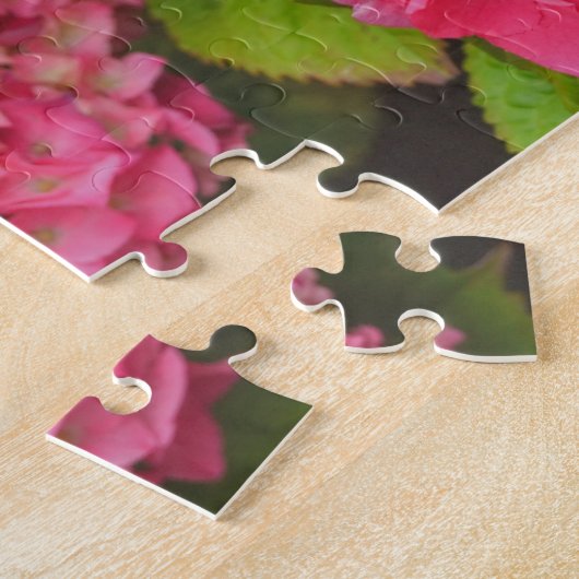 Pink Hydrangea Flower Garden Art Puzzle (Seite)