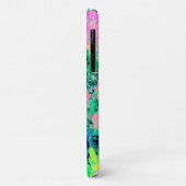 Pink Hydrangea Garden mit gelben Folies Case-Mate iPhone Hülle (Hinten/Links)