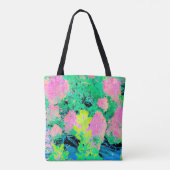 Pink Hydrangea Garden mit gelben Folies Tasche (Rückseite)