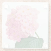 Pink Hydrangea Glass Untersetzer (Rückseite)