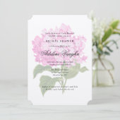Pink Hydrangea Grandmillennial Brautparty Einladung (Stehend Vorderseite)