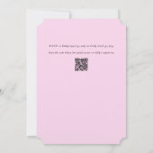 Pink Hydrangea Grandmillennial Brautparty Einladung (Rückseite)