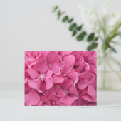 Pink Hydrangea Nah Up DIY Postkarte (Stehend Vorderseite)