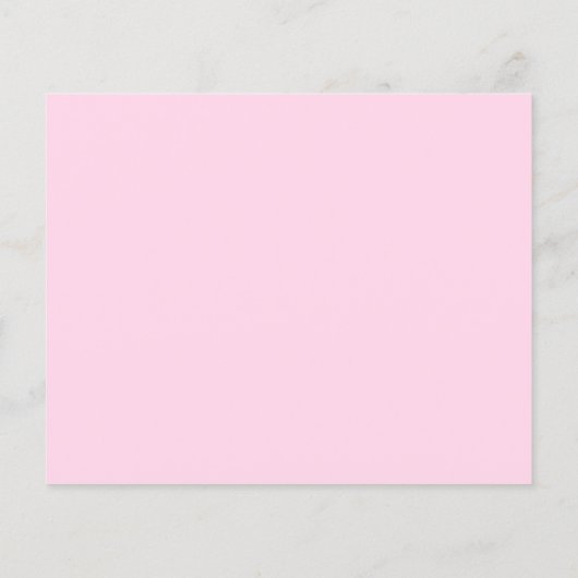 Pink Hydrangea Neue Zuhause-Ankündigung Flyer (Hinten)