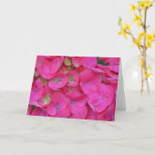 Pink Hydrangea Petals Nahe Art Note Card Karte (Gelbe Blume)
