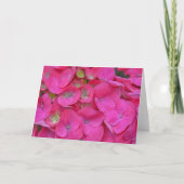 Pink Hydrangea Petals Nahe Art Note Card Karte (Vorderseite)