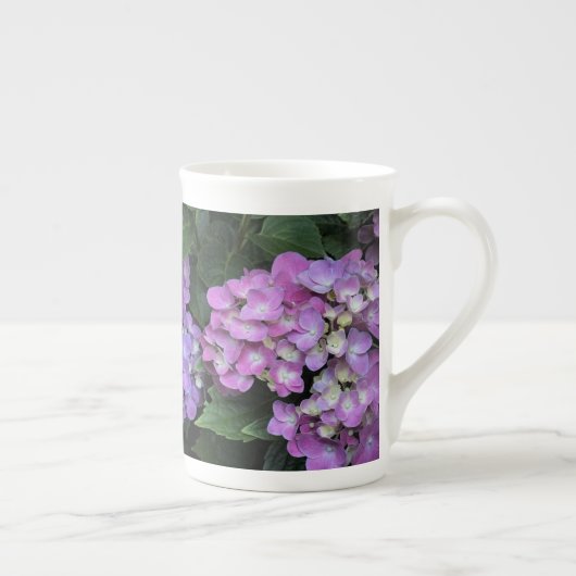 Pink Hydrangea Porzellantasse (Rechts)
