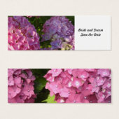 Pink Hydrangea Save the Date (Vorne & Hinten)