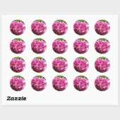 Pink Hydrangea Sticker (Blatt)