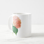 Pink Hydrangea von Pierre Joseph Redoute Kaffeetasse (Vorderseite Links)