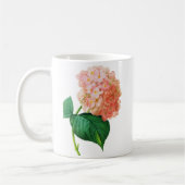 Pink Hydrangea von Pierre Joseph Redoute Kaffeetasse (Links)