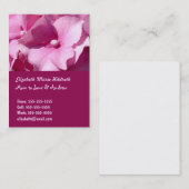 Pink Hydrangea - Vorlage für Mama-Visitenkarten Telefonnummerkarte (Vorne/Hinten)