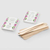 Pink Hydrangea Wedding Program Fächer (Non-assembled)