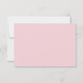 Pink Hydrangea Wedding RSVP Card Karte (Rückseite)