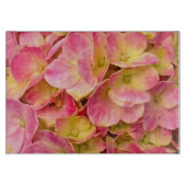 Pink-Hydrangeas-11x8-GLASSCHNITTSTELLE Schneidebrett (Vorderseite)