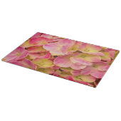 Pink-Hydrangeas-11x8-GLASSCHNITTSTELLE Schneidebrett (Ecke)