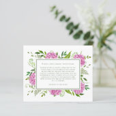 Pink Hydrangeas 80th Birthday Card Request (Stehend Vorderseite)