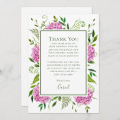 Pink Hydrangeas 85th Birthday Dankeskarte