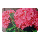 Pink Hydrangeas Badematte (Vorderseite)