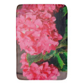 Pink Hydrangeas Badematte (Vorderseite Vertikal)