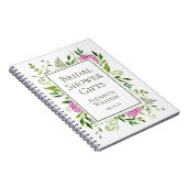 Pink Hydrangeas Brautparty Geschenke Notizblock (Rechte Seite)