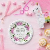 Pink Hydrangeas-Brautparty Pappteller (Party)