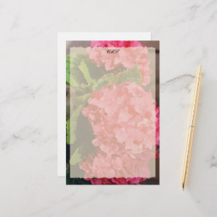 Pink Hydrangeas Briefpapier