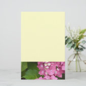 Pink Hydrangeas Briefpapier (Stehend Vorderseite)