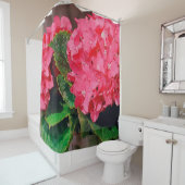 Pink Hydrangeas Duschvorhang (Beispiel)