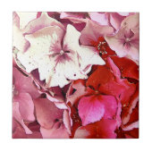 PINK HYDRANGEAS FLIESE (Vorderseite)