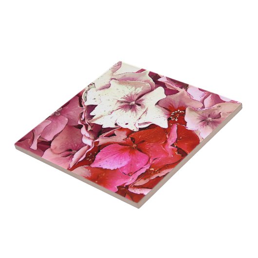 PINK HYDRANGEAS FLIESE (Seite)