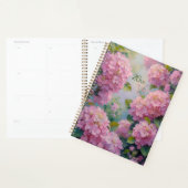 Pink Hydrangeas Floral Spiral-Bound Planner Spring Planer (Anzeige)